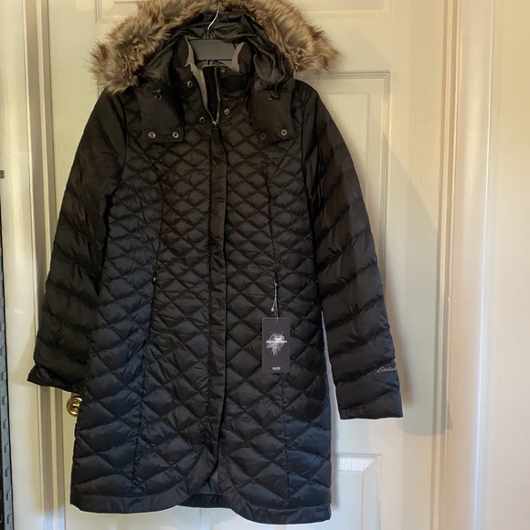 Womens Eddie Bauer Elysa Fauxfur Hood 